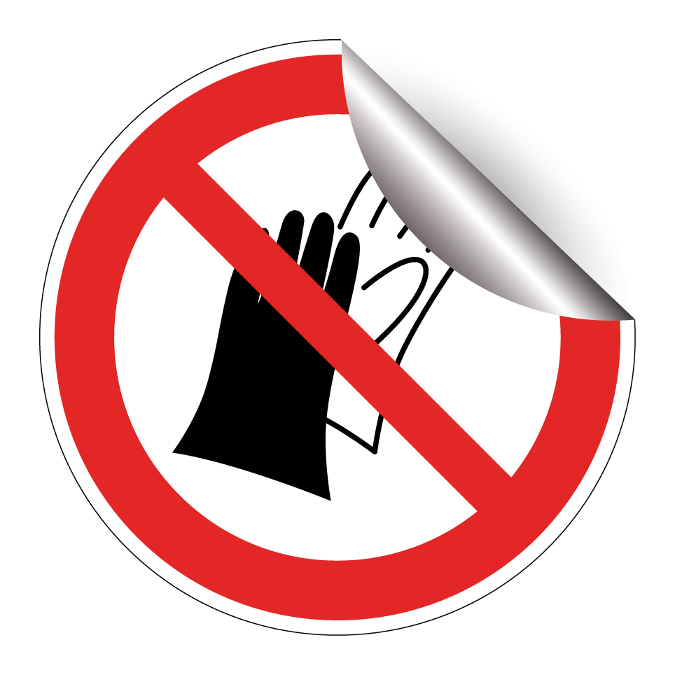 P028 Benutzen von Handschuhen verboten