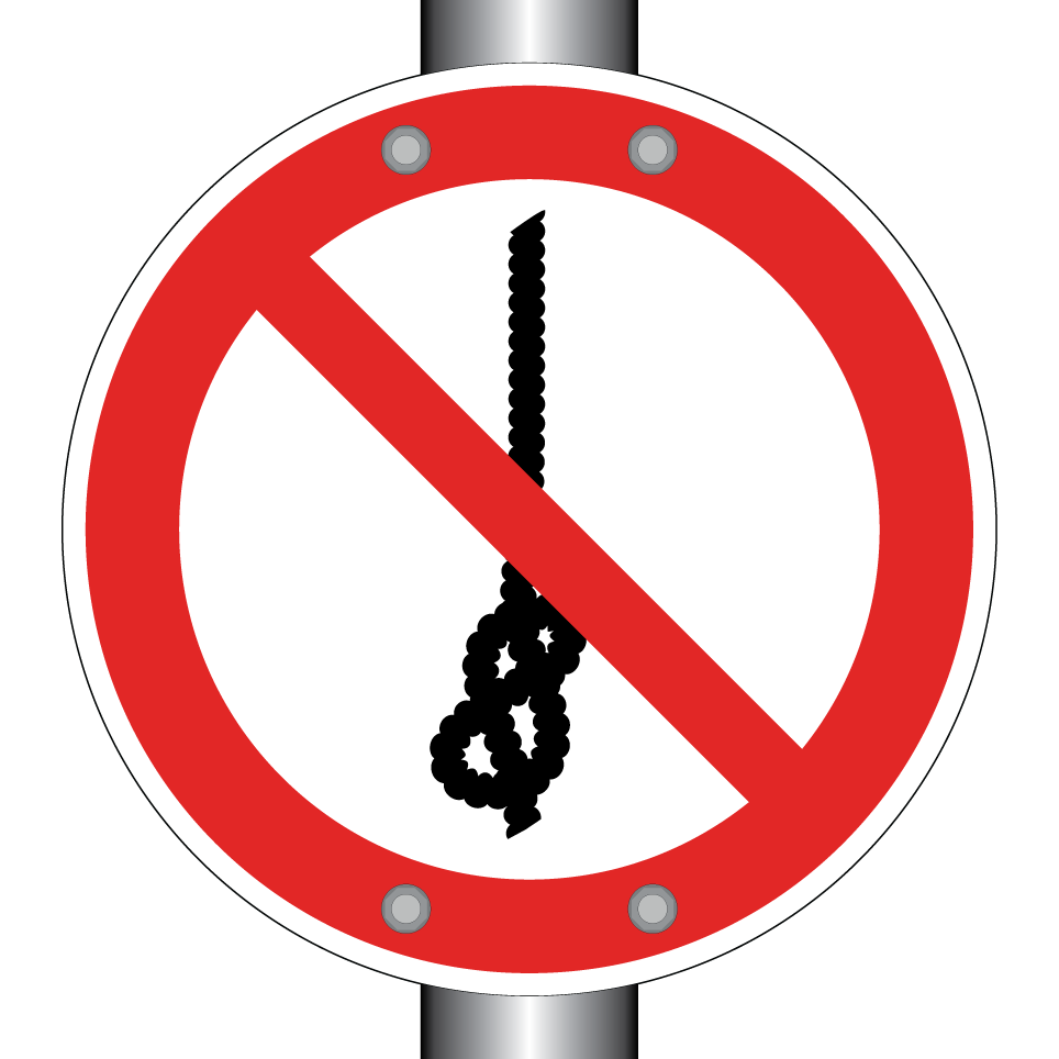 P030 Knoten von Seilen verboten