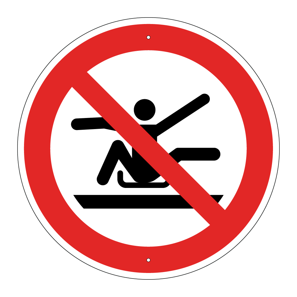 P046 Ne pas s'étirer hors de la luge