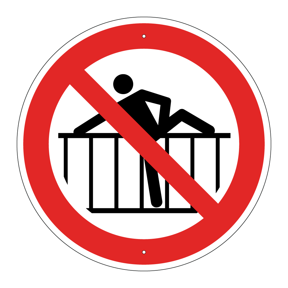 P071 Barriere übersteigen verboten