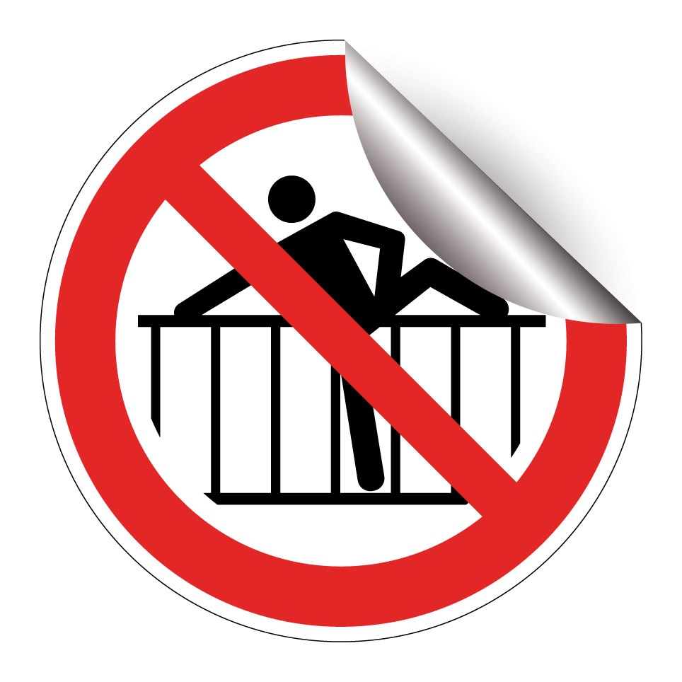 P071 Barriere übersteigen verboten