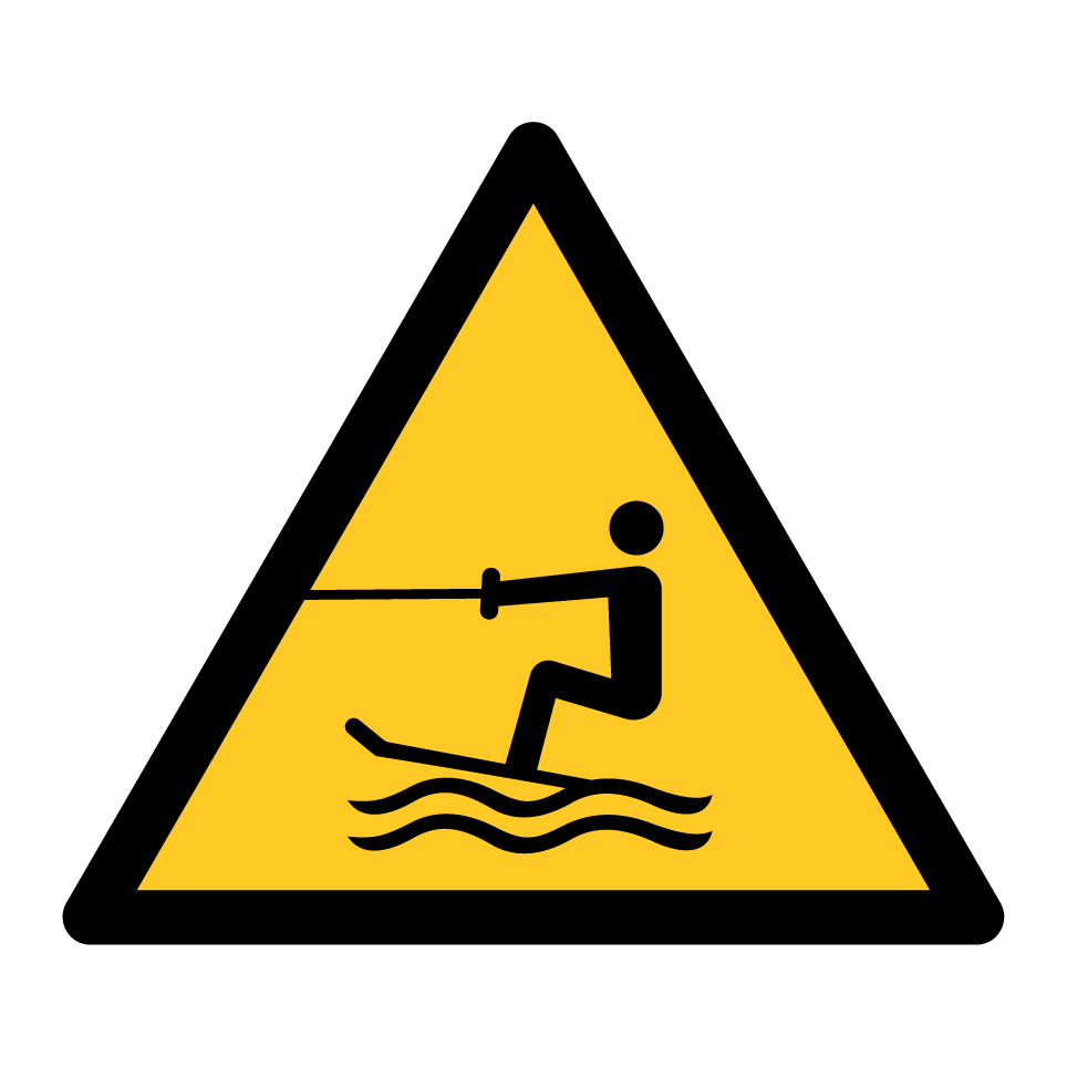 W045 Warnung vor Wasserski-Bereich