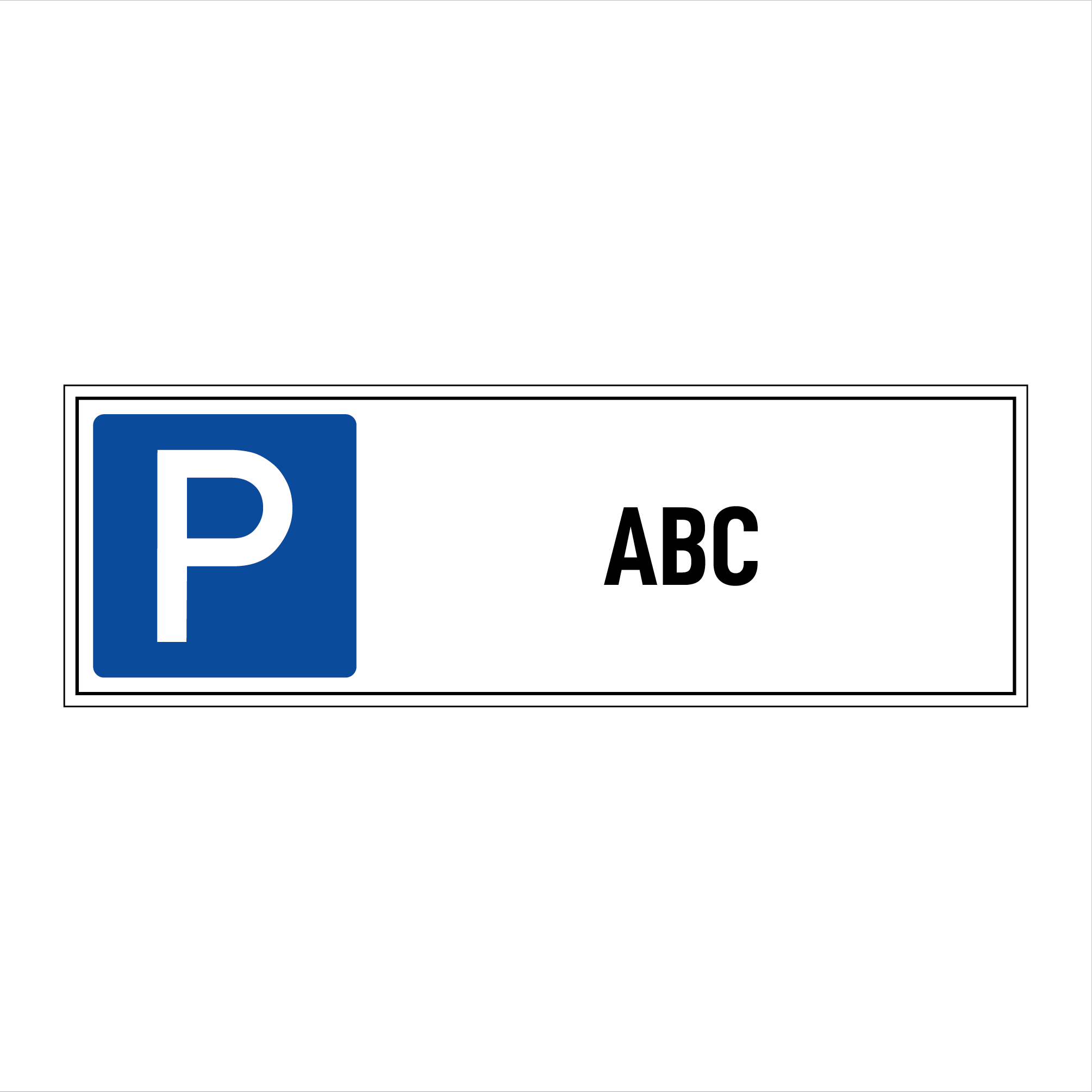 Gestalte deine eigenen Parkschilder