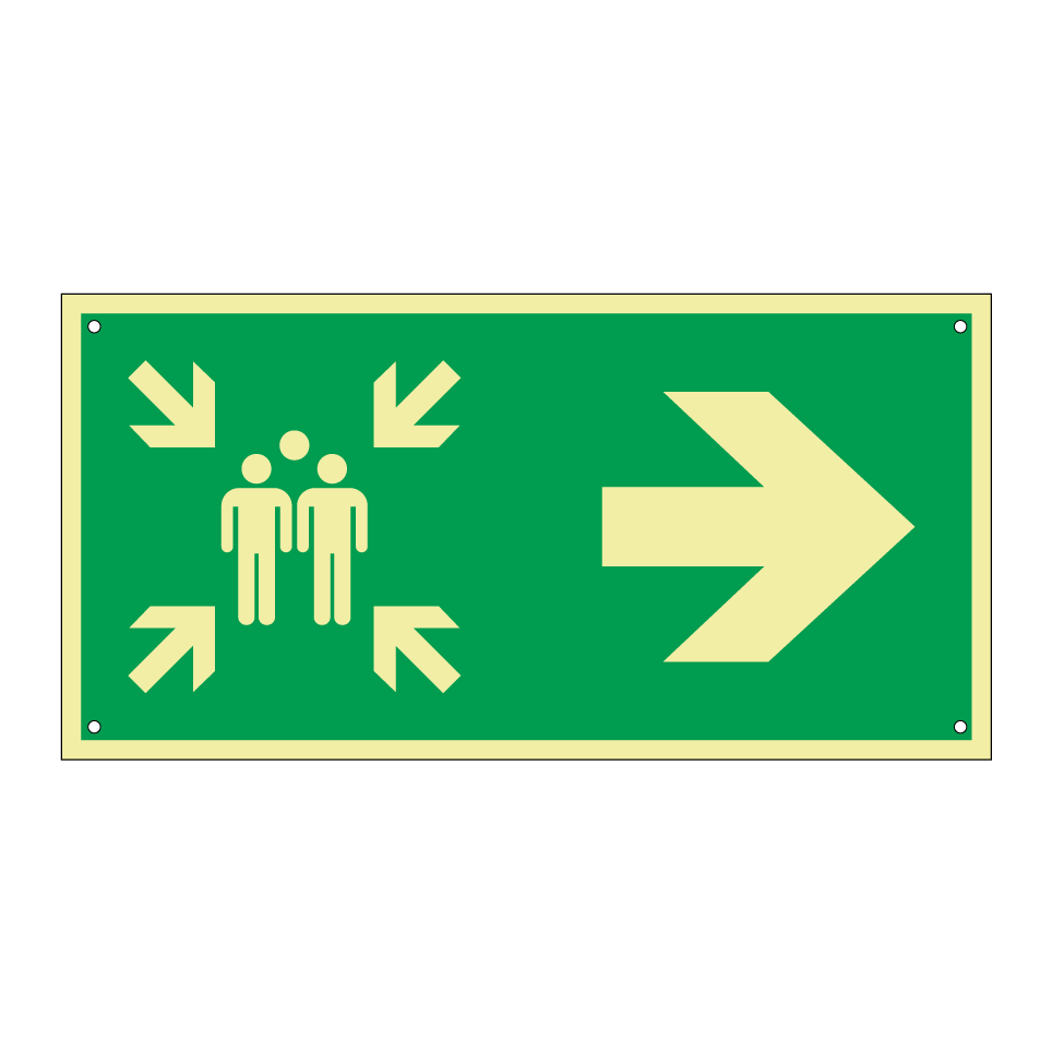 Point de rassemblement à droite
