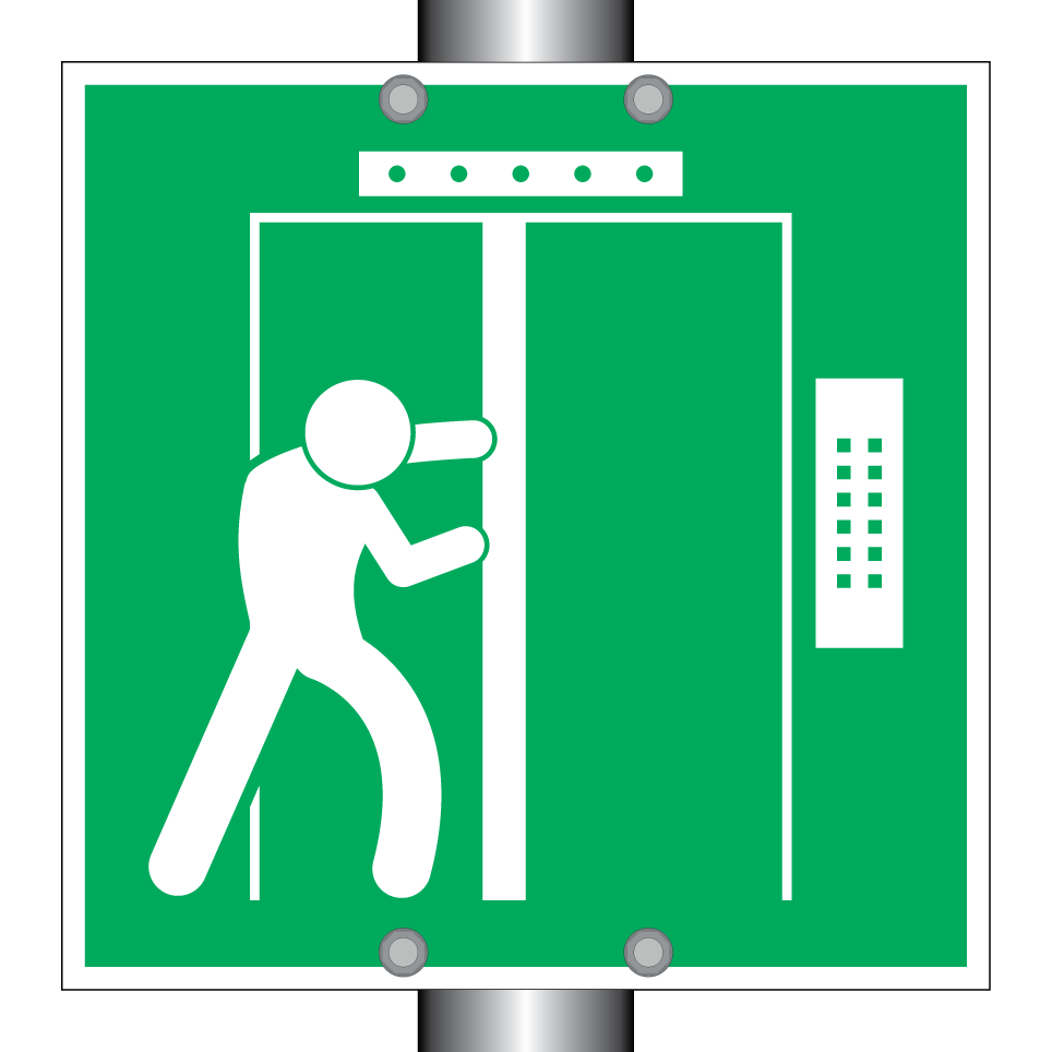 Sortie de secours ascenseur