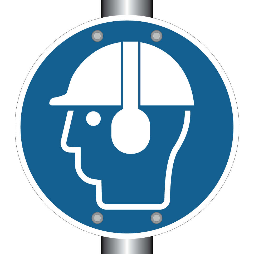 Helm mit Gehörschutz tragen