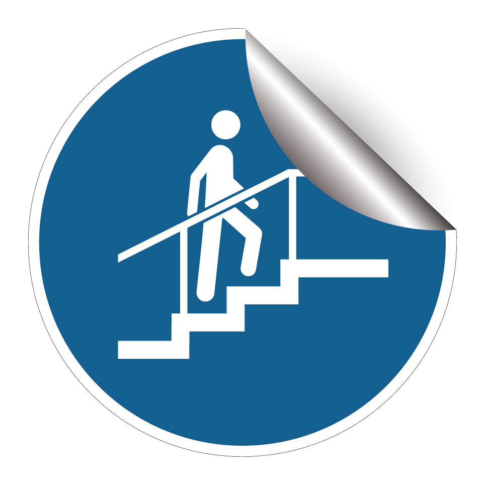 Utiliser les escaliers avec main courante