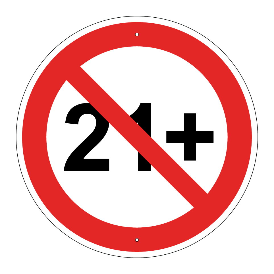 Interdit aux moins de 21 ans