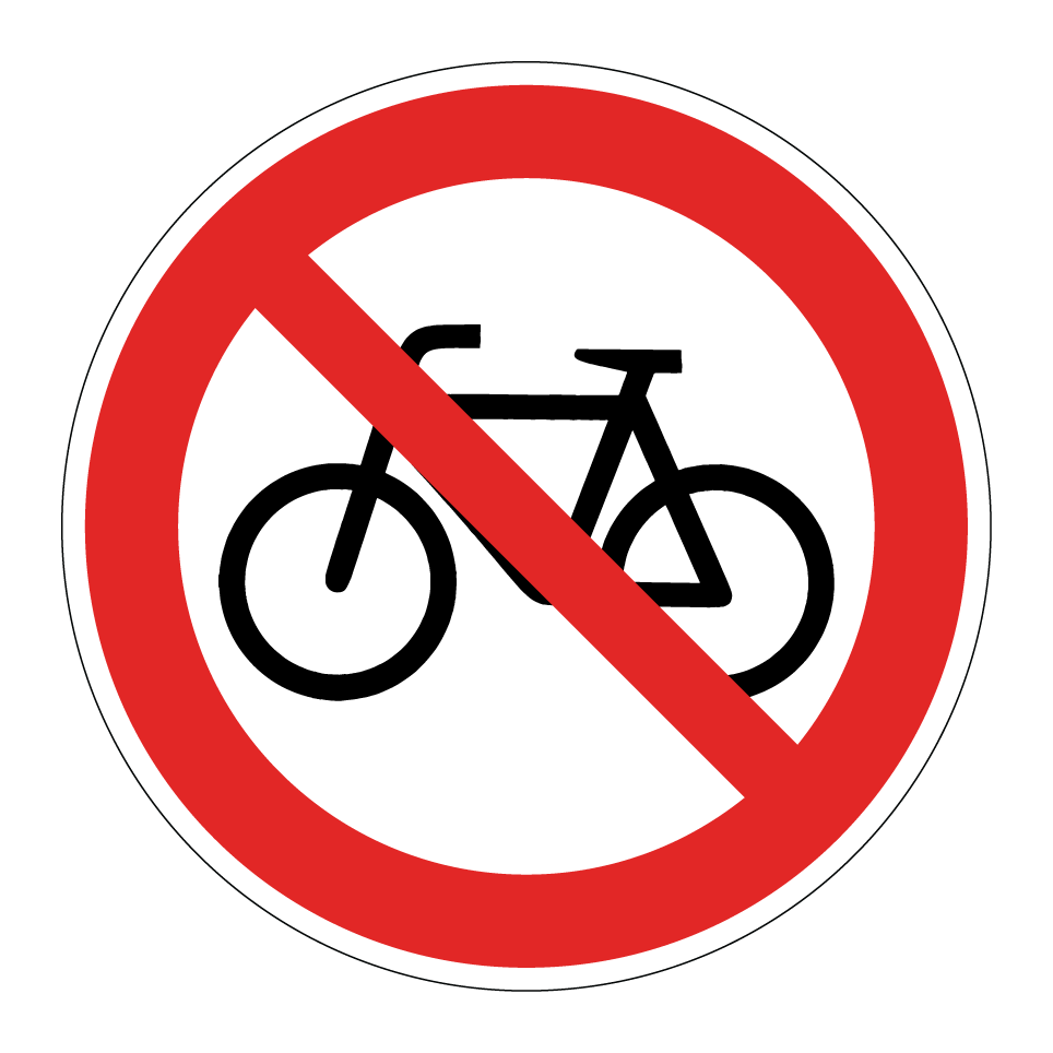 Keine Fahrräder