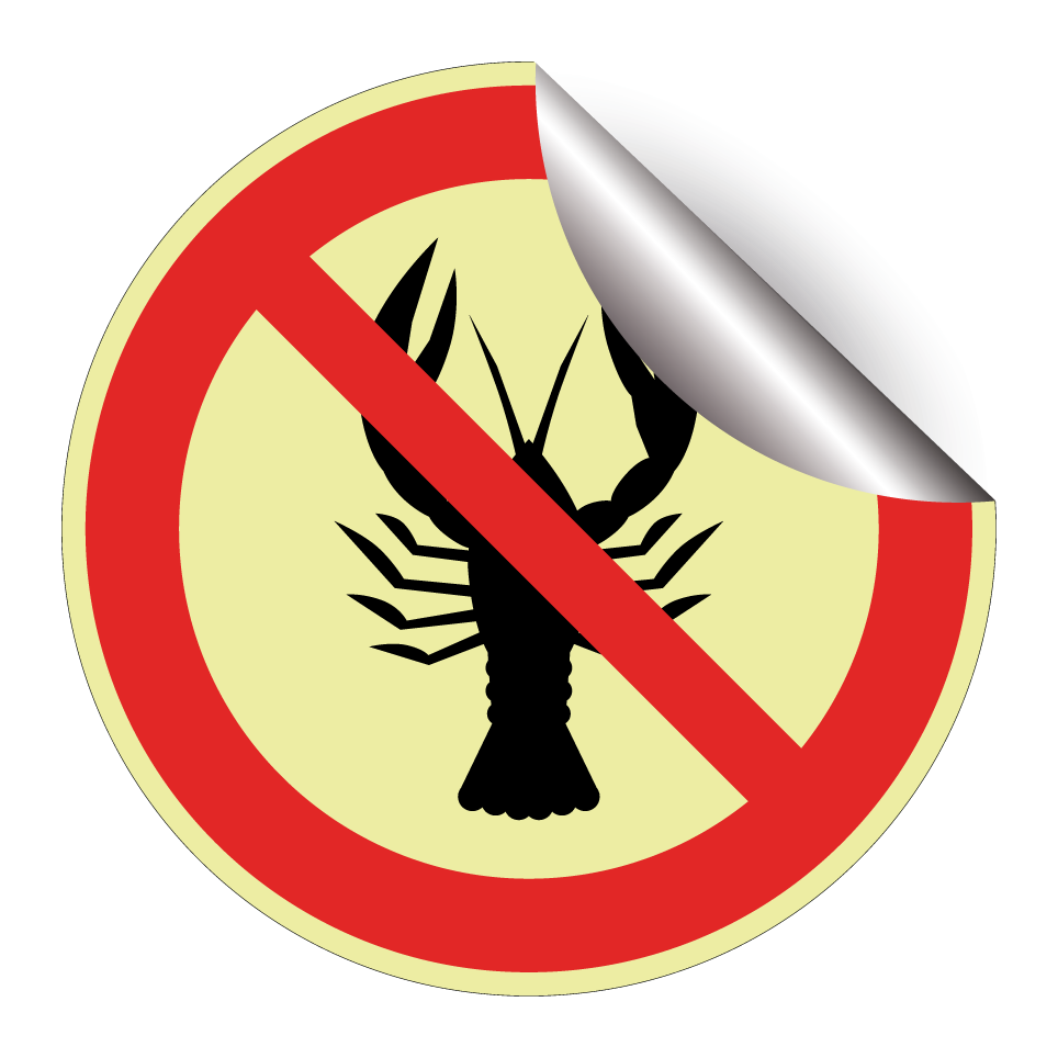 Pas de crustacés (restriction liée à une allergie)