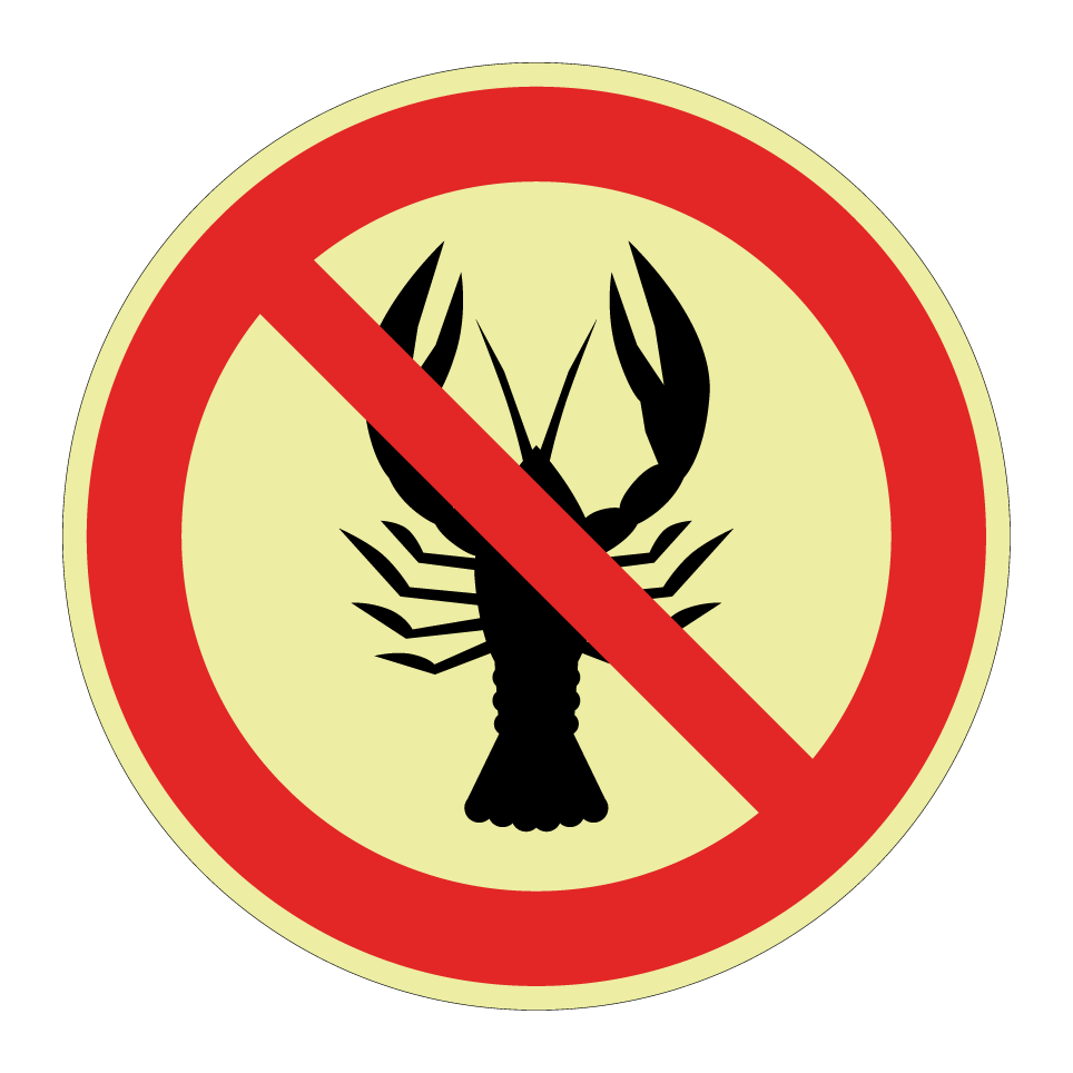 Pas de crustacés (restriction liée à une allergie)