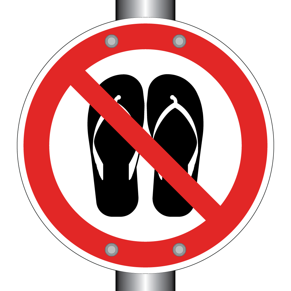 Pas de tongs