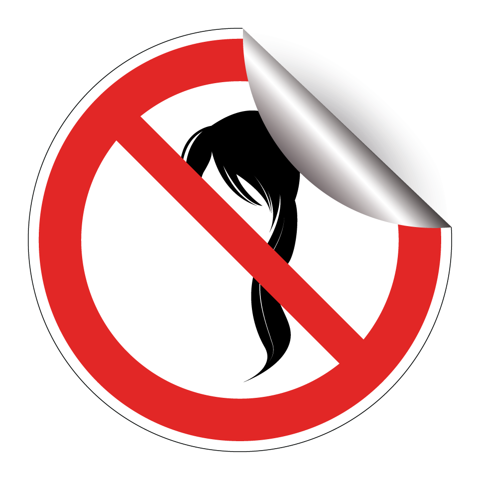 Pas de cheveux lâches