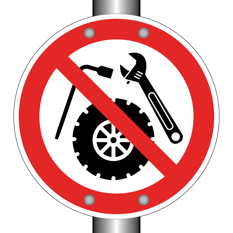 Pas de réparations de pneus