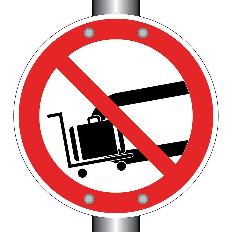 Pas de bagages sur le tapis roulant