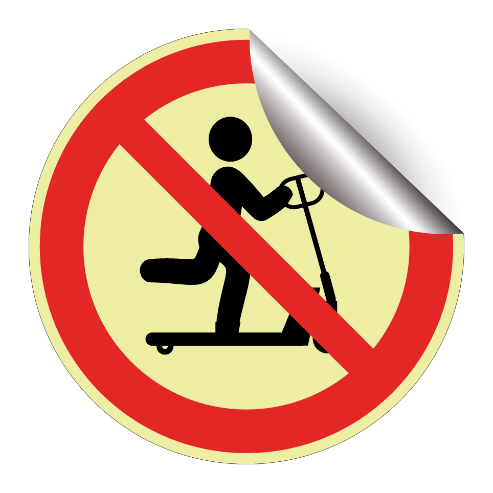 Interdiction de circuler sur le transpalette