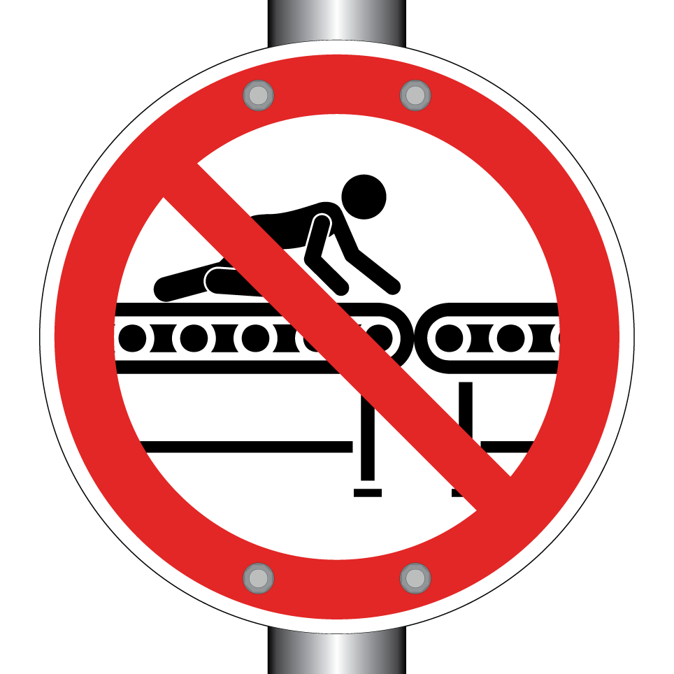 Pas d'escalade sur le convoyeur