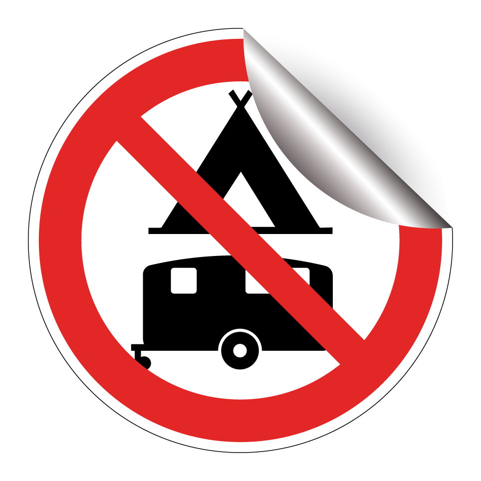 Keine Wohnwagen oder Camping