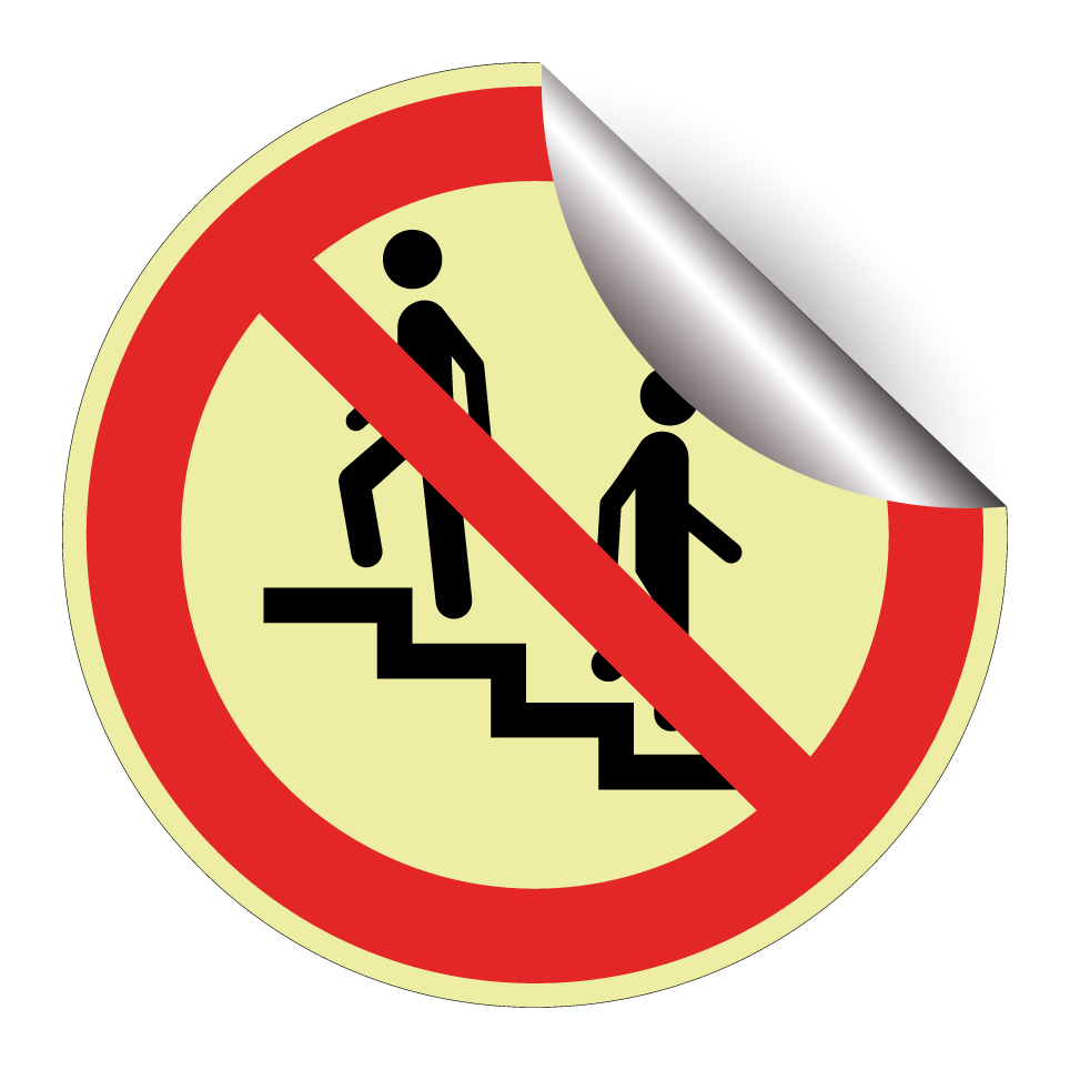 Kein Zutritt auf der Treppe