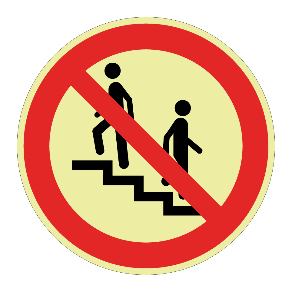 Kein Zutritt auf der Treppe