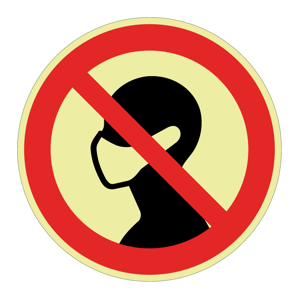 Pas de masques faciaux