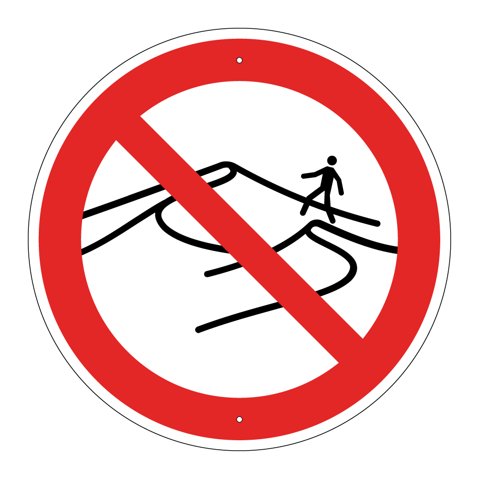 Kein Betreten der Dünen