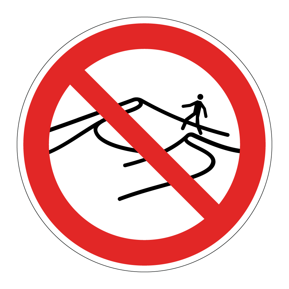 Kein Betreten der Dünen