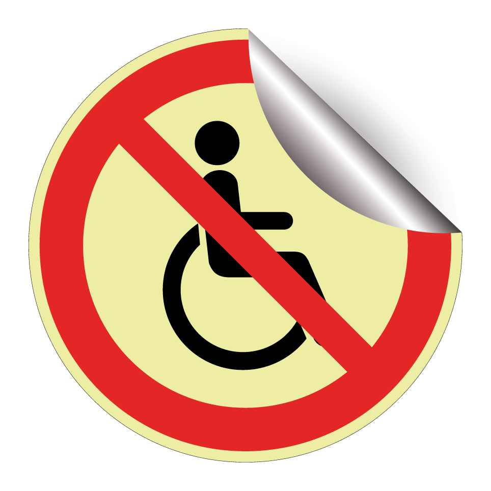 Pas de fauteuils roulants