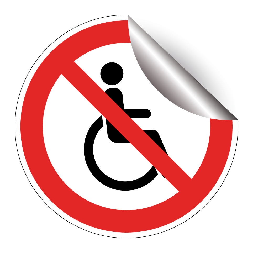 Pas de fauteuils roulants