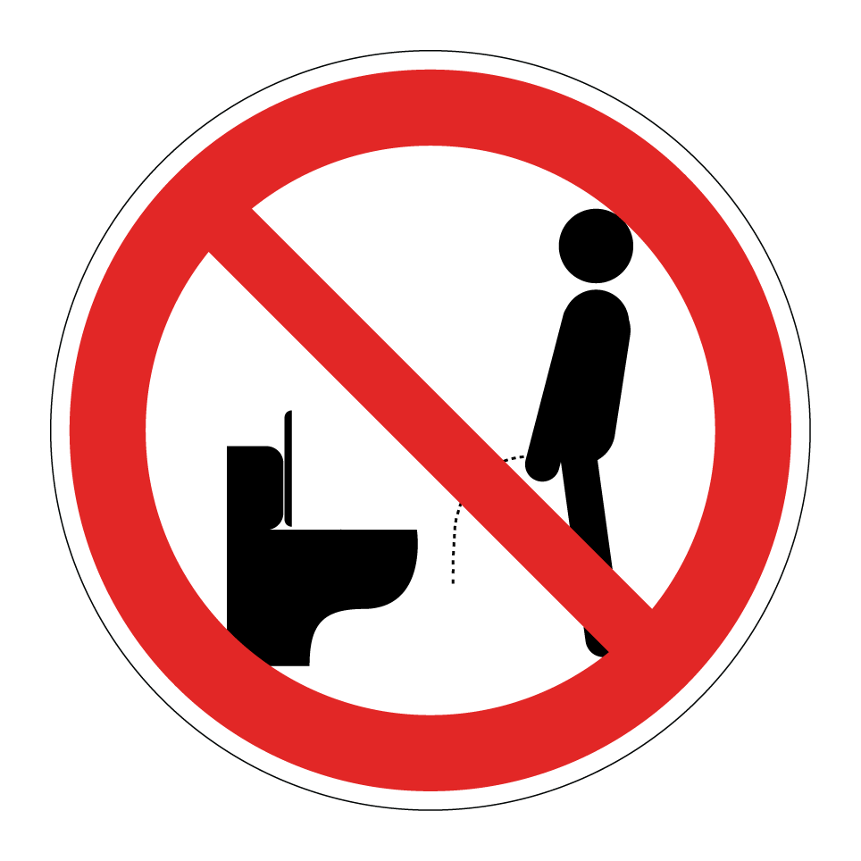 Interdiction d’uriner en dehors des toilettes
