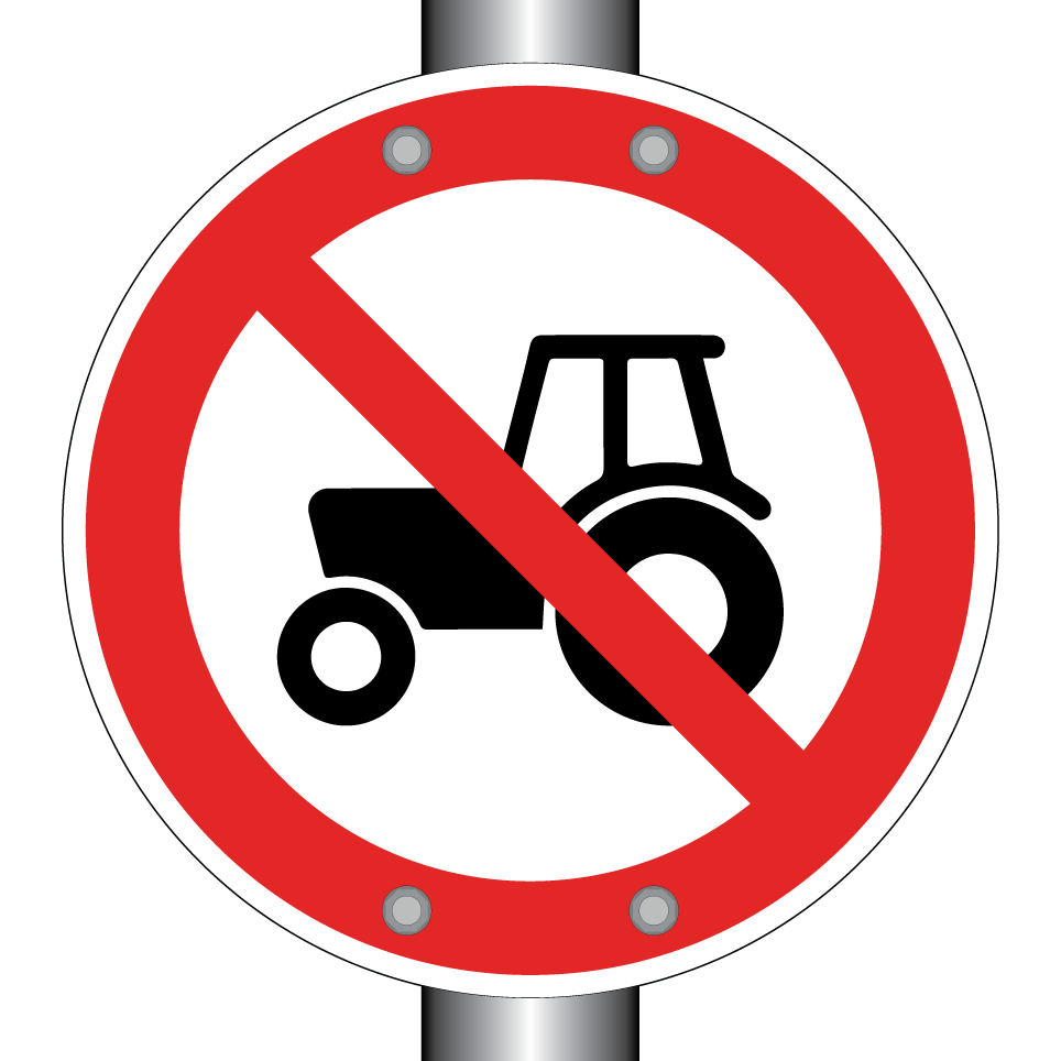 Pas de tracteurs