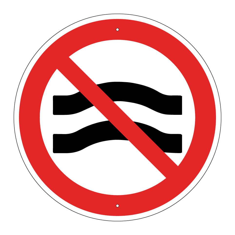 Baden verboten