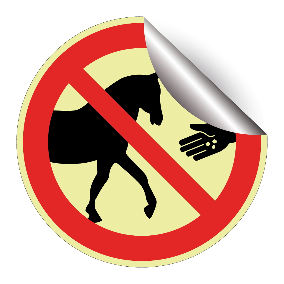 Ne pas nourrir les chevaux