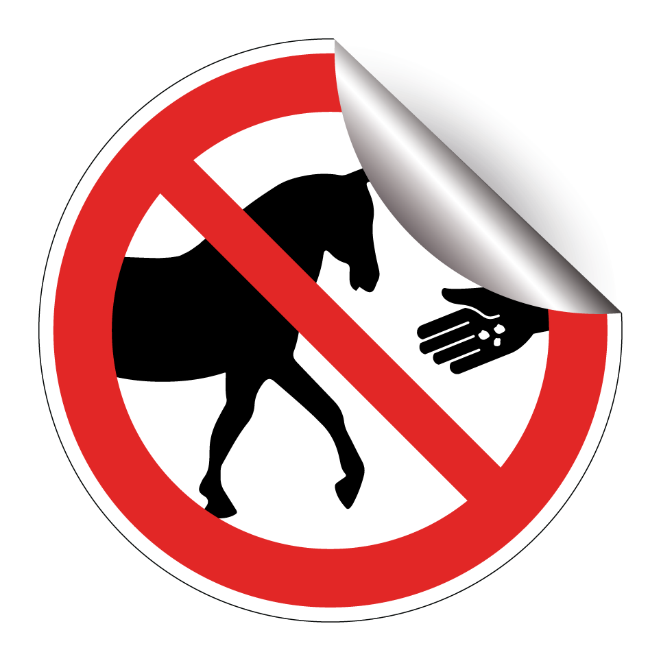 Ne pas nourrir les chevaux