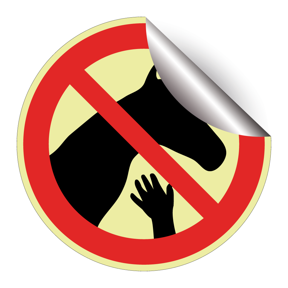 Ne pas toucher les chevaux