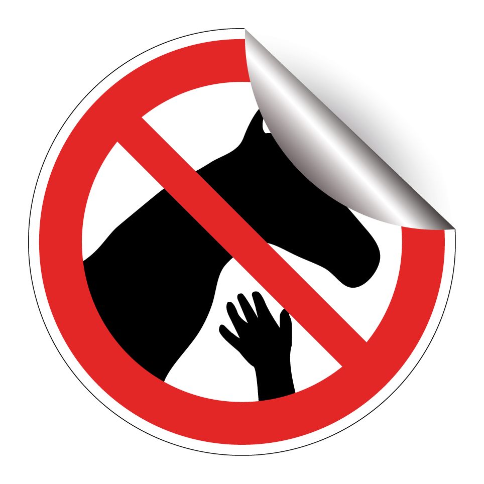 Ne pas toucher les chevaux