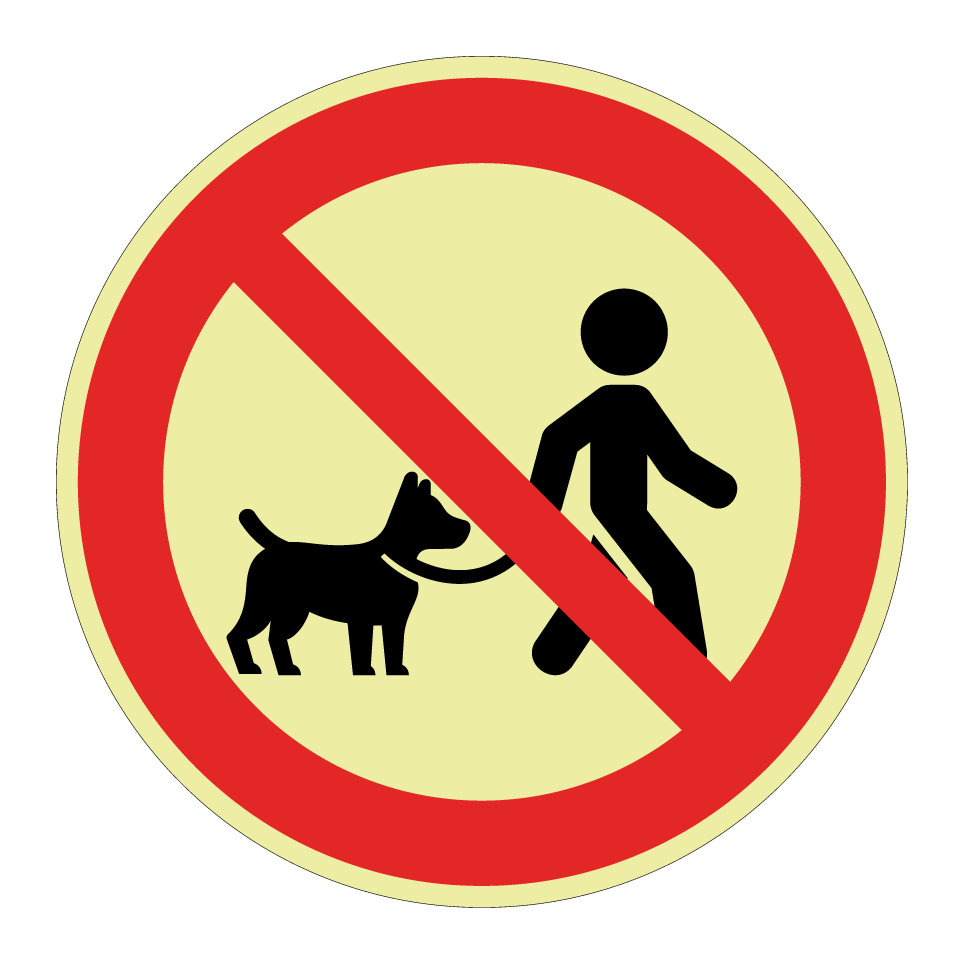 Keine Hunde an der Leine