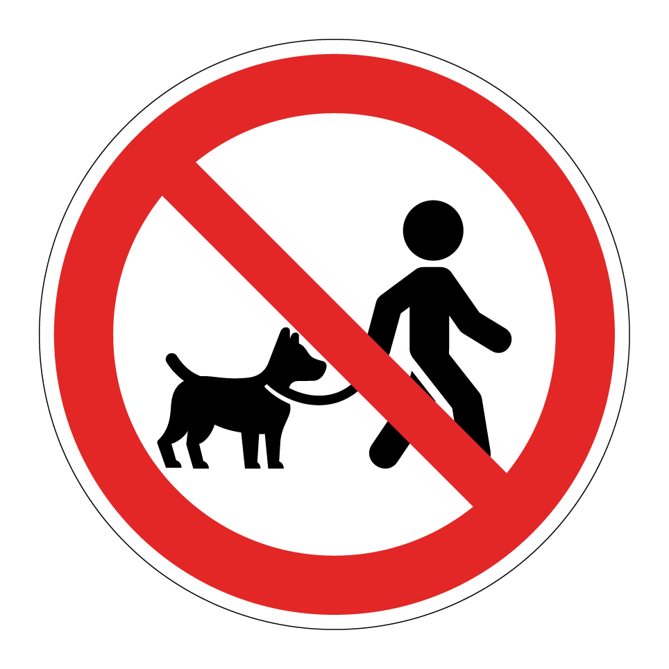 Keine Hunde an der Leine