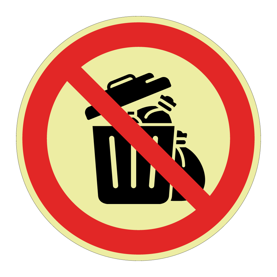 Pas d’ordures dans les poubelles