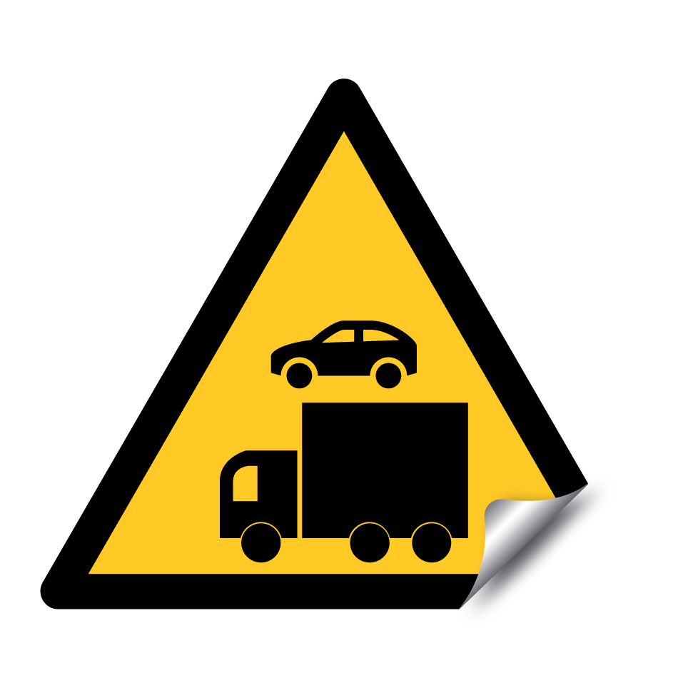 Warnung Fahrzeugtransport