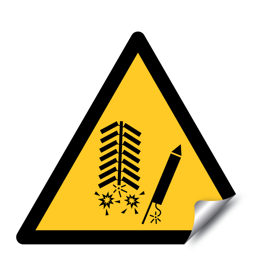 Warnung Feuerwerksgefahr