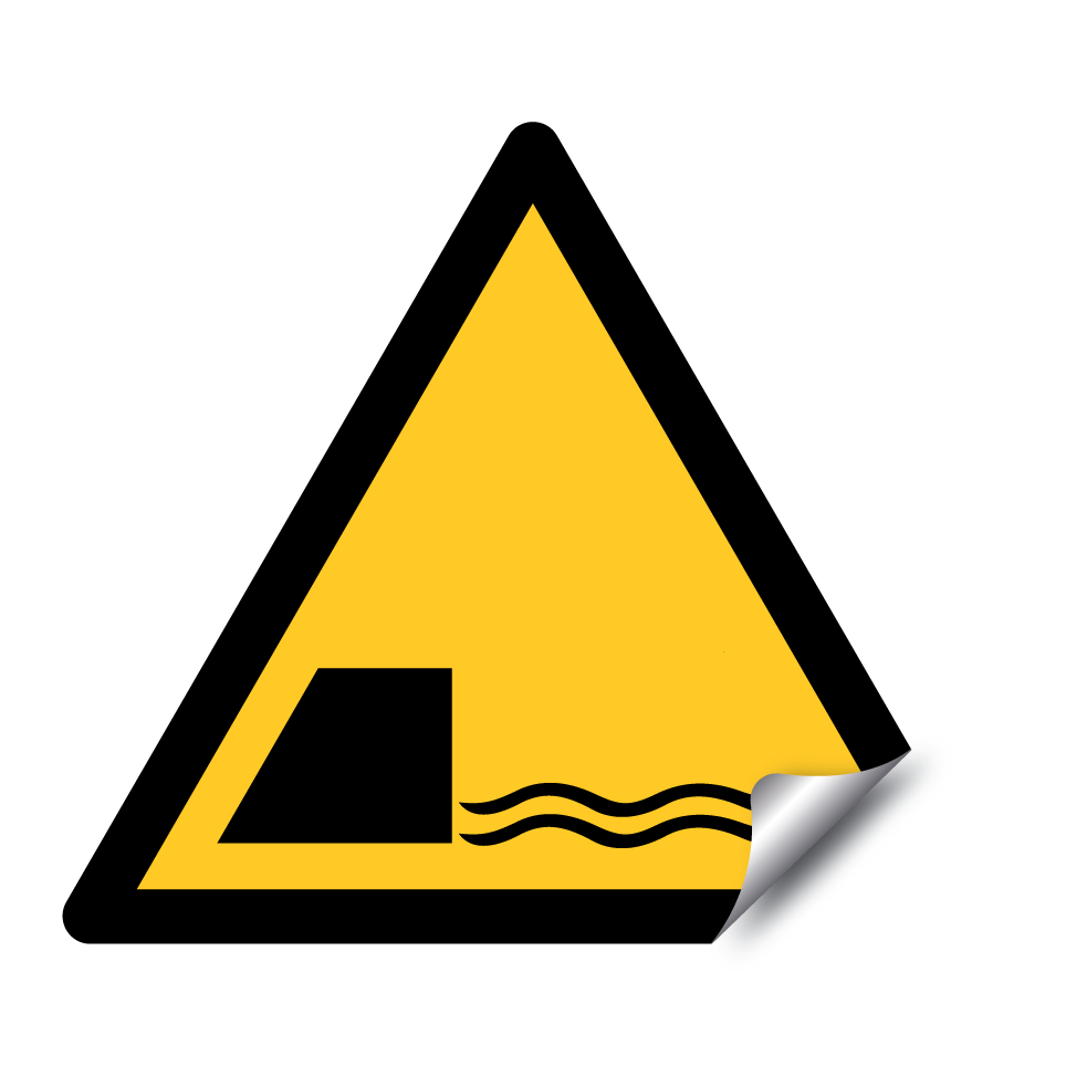 Warnung Wasserauslass