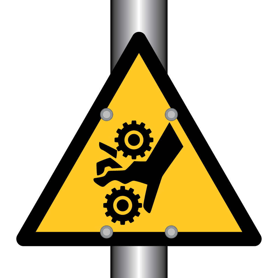 Warnung Handverwicklung