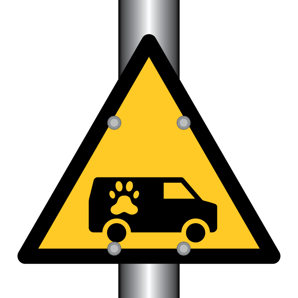 Warnung Tiertransport