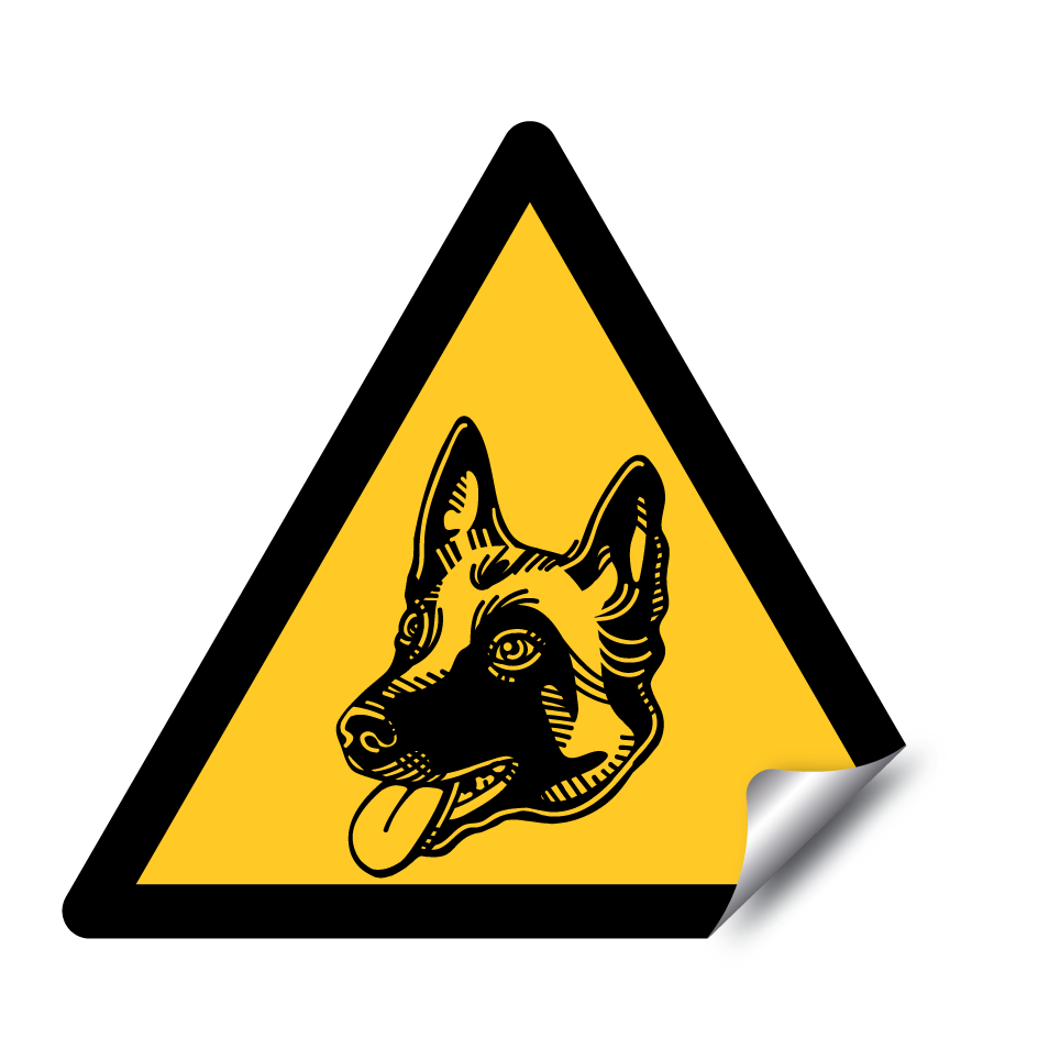 Warnung Deutscher Schäferhund