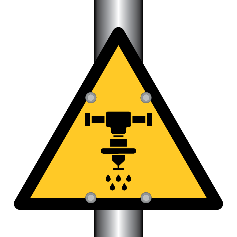Wassersprinkler-Warnung