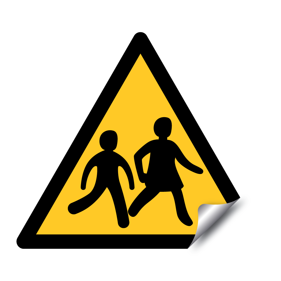 Warnung Kinder kreuzen