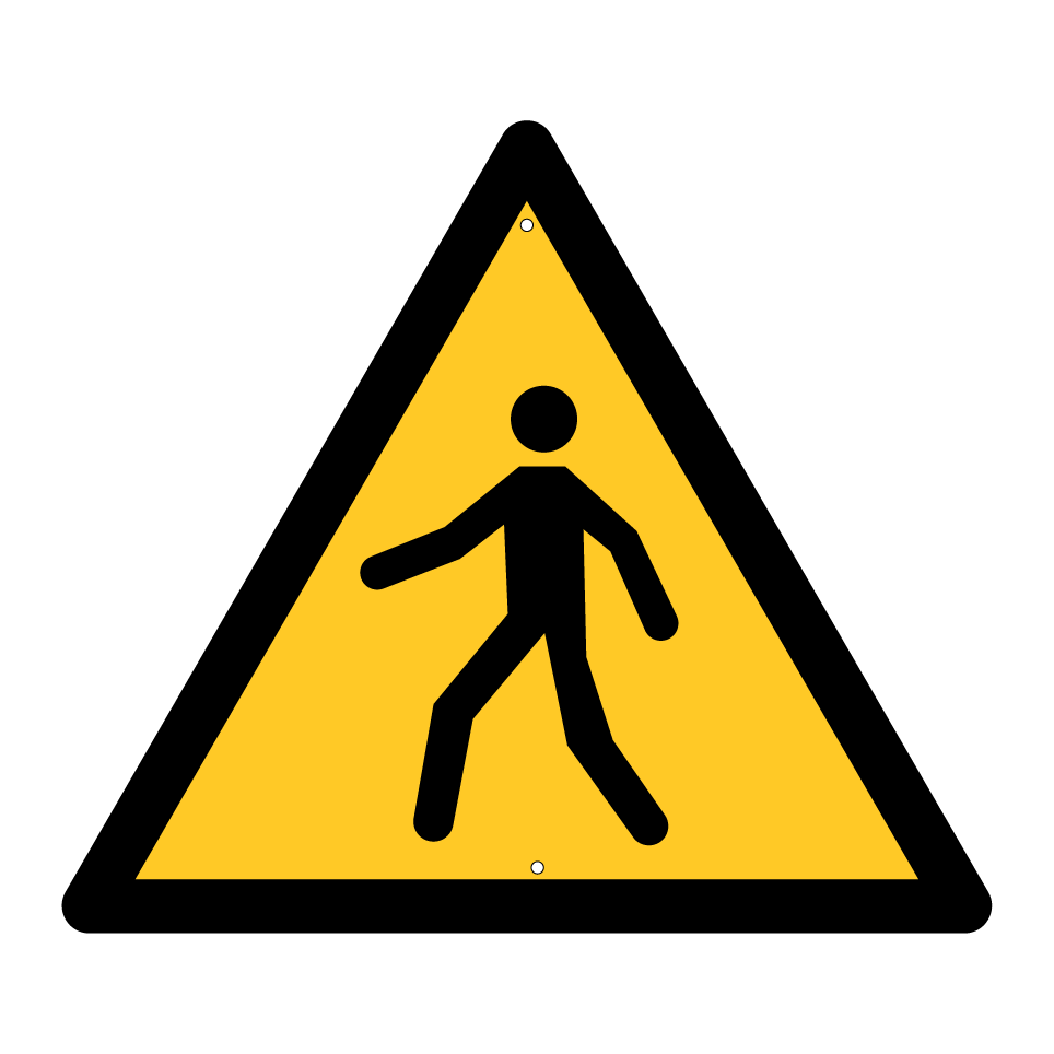 Warnung Fußgängerüberweg