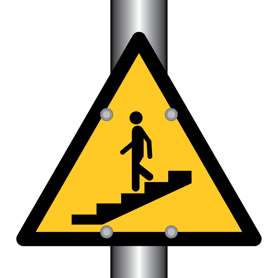 Warnung Treppe
