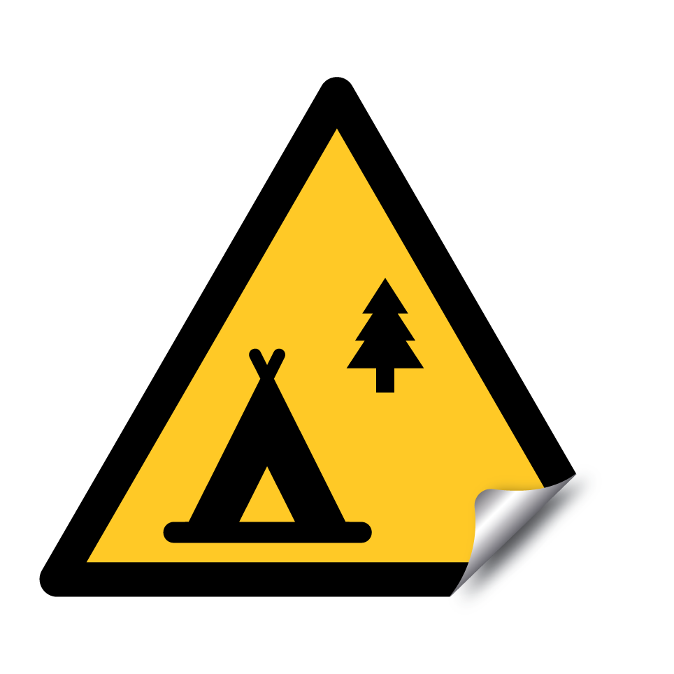 Warnung Campingbereich Gefahr